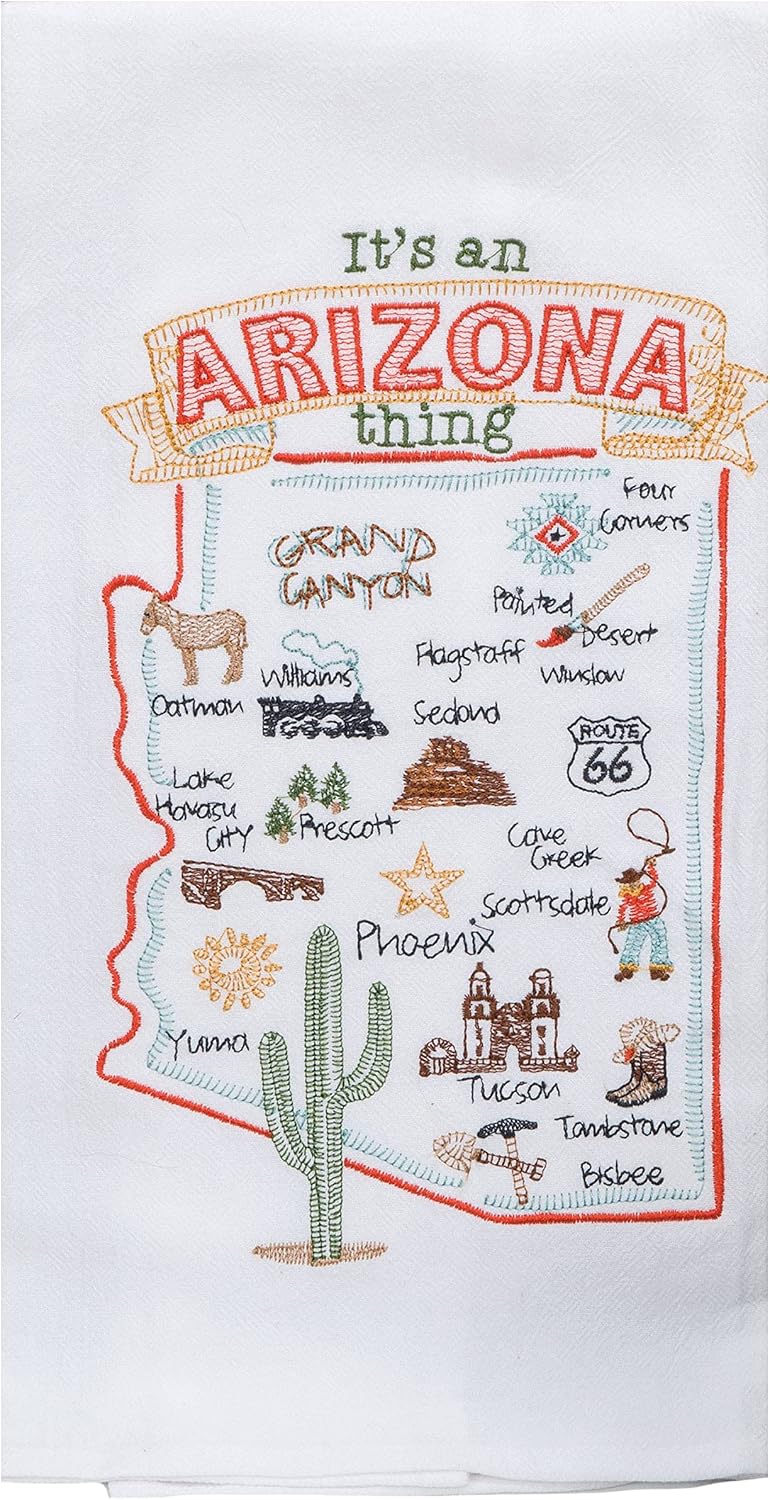 It's a State Thing Arizona Embroidered Flour Sack Towel