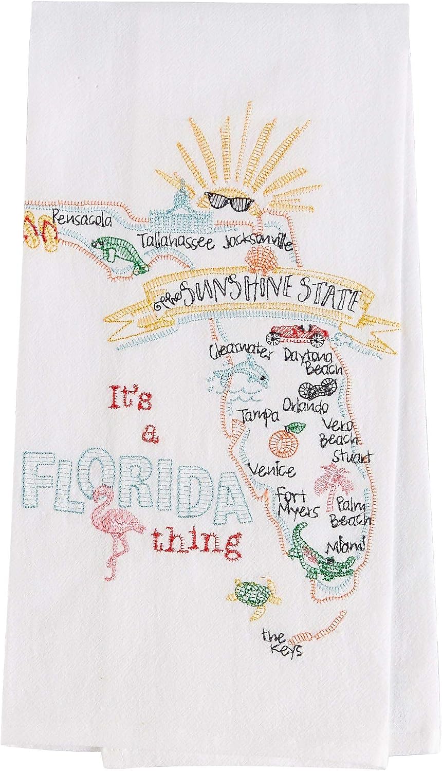 It's a State Thing Florida Embroidered Flour Sack Towel