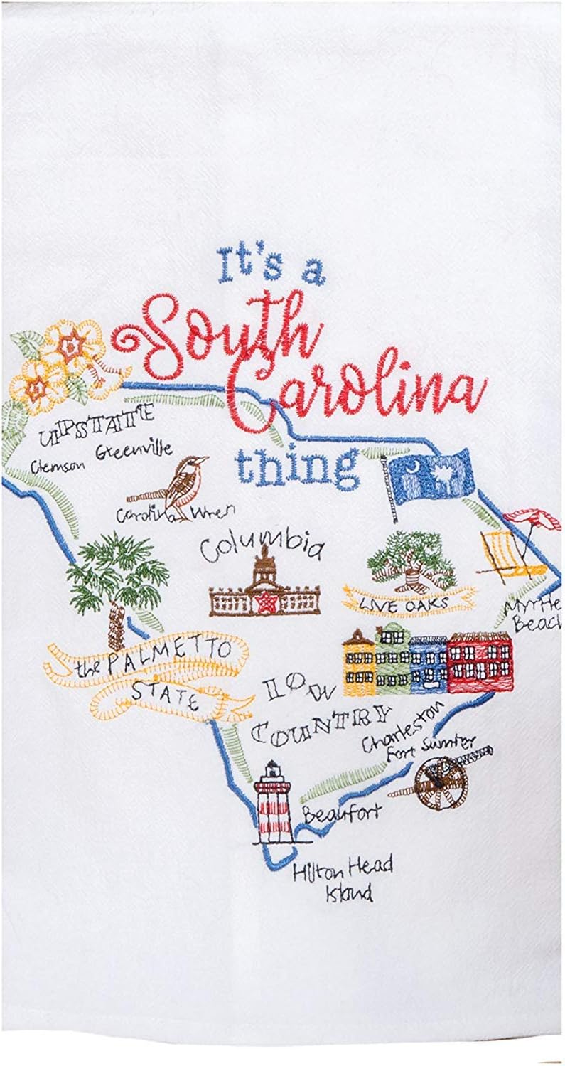 2 Pc Kay Dee Home State of South Carolina Kitchen Towel Bundle