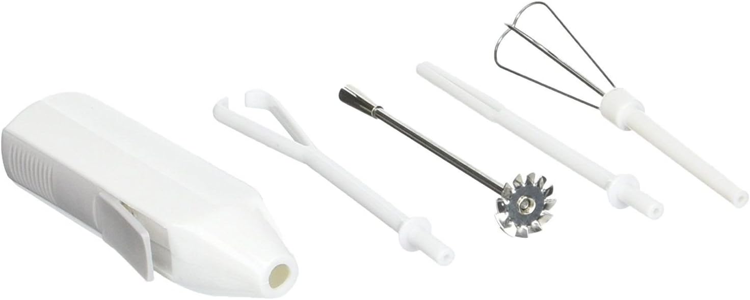Norpro Cordless Mini Mixer, 5 Piece Set, One Size, White