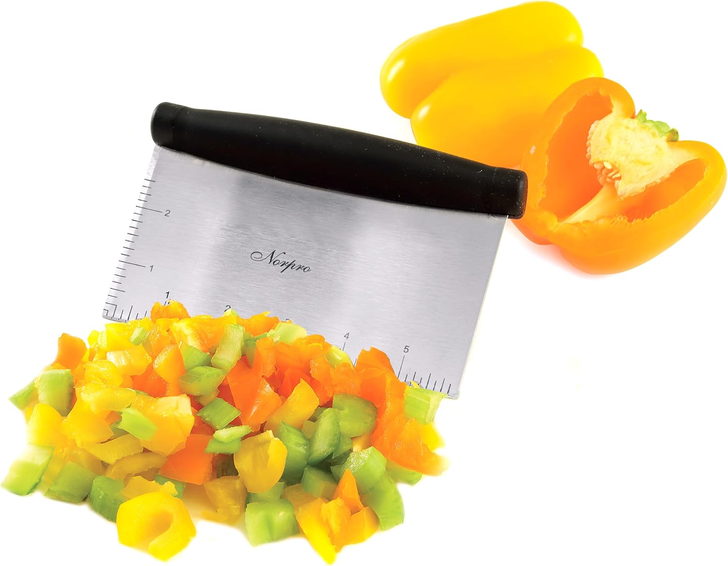 Norpro Grip-EZ Scraper/Chopper,Black