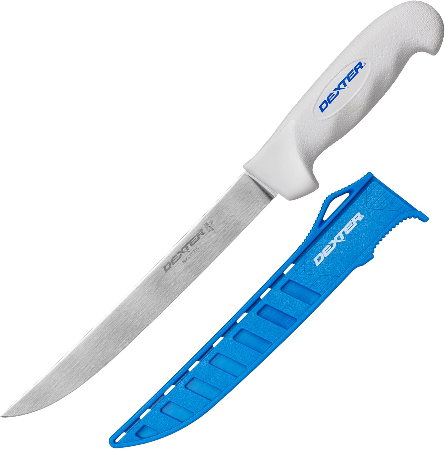 Dexter Outdoors 8" SOFGRIP Wide Fillet Knife | Includes Edge Guard