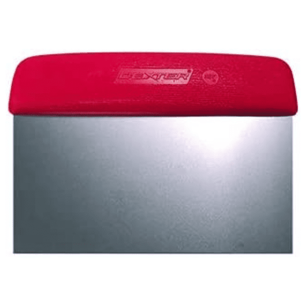 Dexter-Russell S196R Sani-Safe Dough Cutter/Bench Scraper 6 Inch x 3 Inch, Red Handle