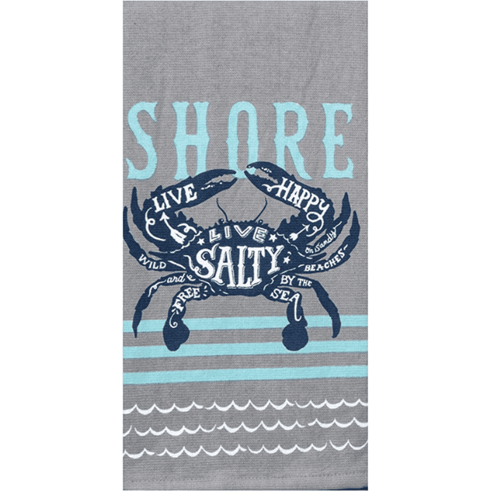 Live Salty Crab DP Dish Towel, 16 x26